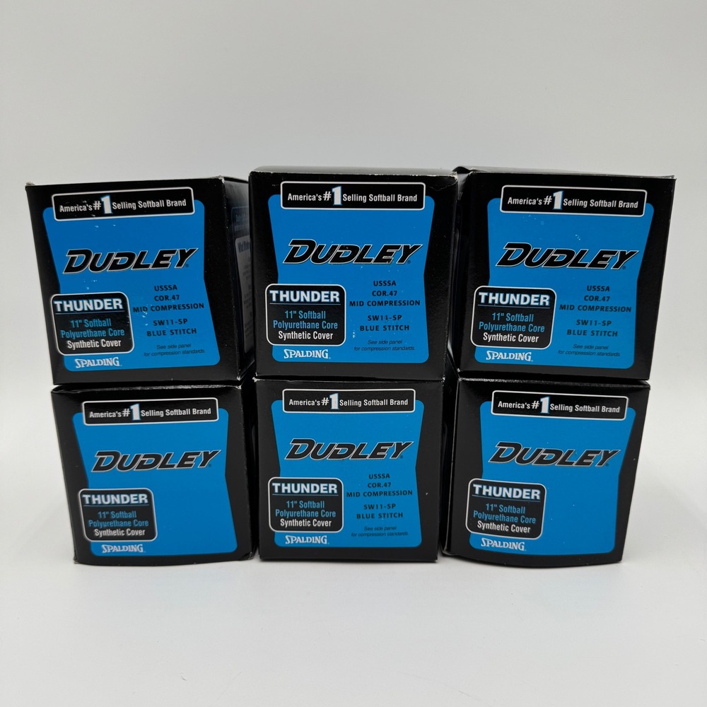 NEW Dudley Thunder 11" USSSA Softballs COR .47 Mid Compression SW11-SP Lot of 6